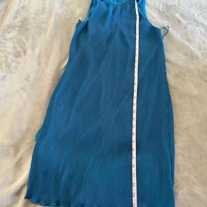 Blue Sleeveless Pleated Dress NWT